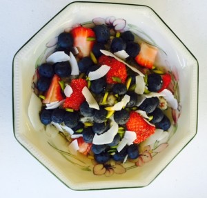 Amaranth Porridge with fruit
